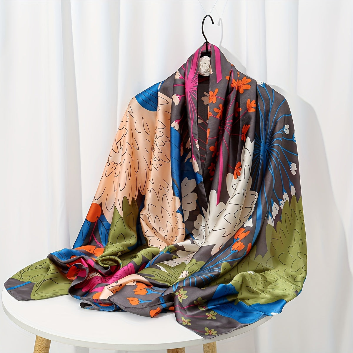 35.4"×70.9" Elegant Landscape Print Scarf Shawl - Windproof, Trendy, and Versatile Outdoor Wrap for Women - Stylish Hijab, Perfect for Any Occasion