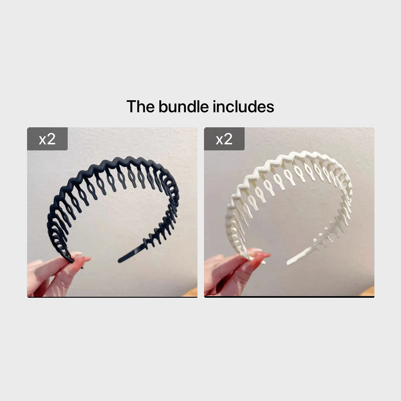 Hair Clip Frosted Color Headband Women's Non-slip Band Teeth Simple Pressure Headband Face Headband Hair Accessories