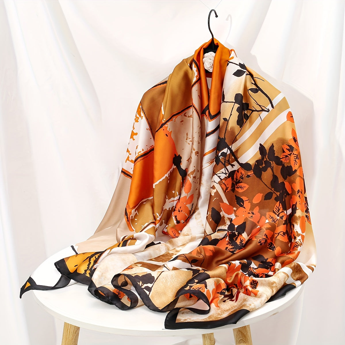 35.4"×70.9" Elegant Landscape Print Scarf Shawl - Windproof, Trendy, and Versatile Outdoor Wrap for Women - Stylish Hijab, Perfect for Any Occasion
