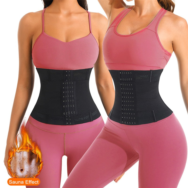 1pc Breathable Polyester Waist Cincher for Women - Medium Control Posture Improvement Shapewear with Adjustable Closure, Knit Fabric Weave, Hand Washable - 1pc