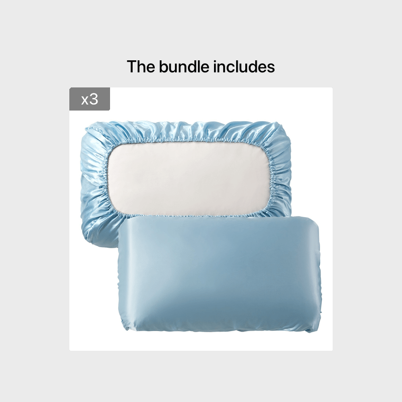 2pcs Soft And Breathable Satin Pillowcase With Elastic Cord - Perfect For A Comfortable Sleep In Your Bedroom