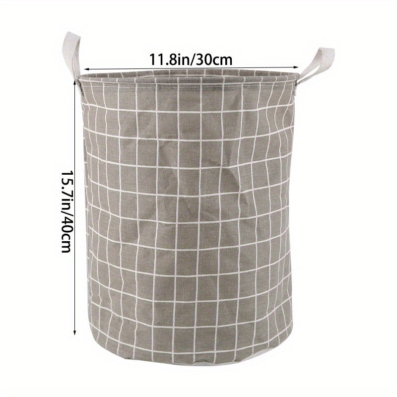 1pc Round Dirty Clothes Basket, Laundry Basket, Portable Dirty Clothes Hamper, laundry hhamper, storage bucket