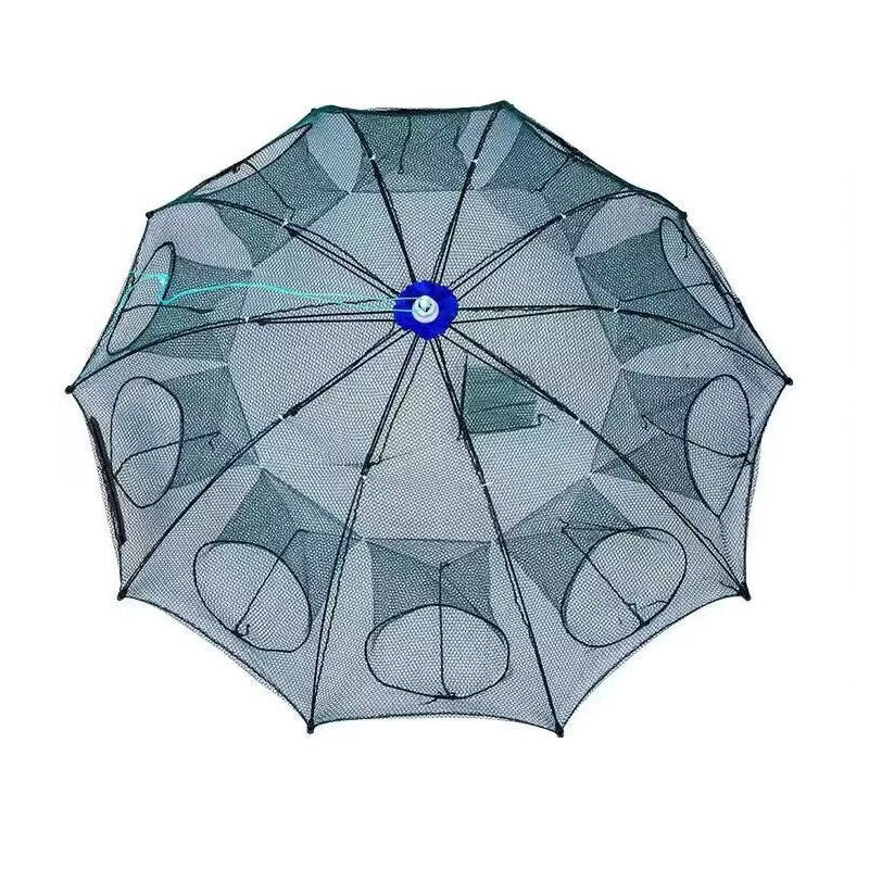 1pc Foldable Hexagonal Umbrella Fishing Net: Catch Minnow, Crayfish, and Crabs Effortlessly!