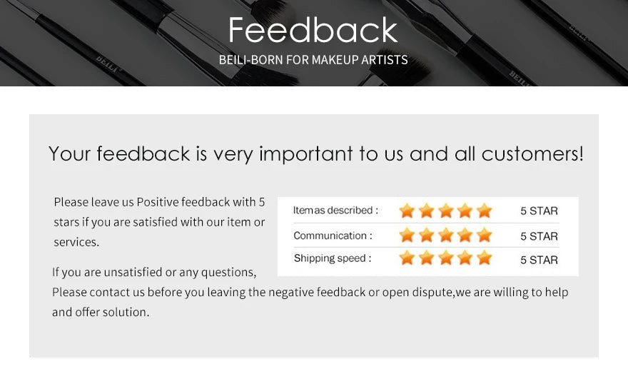 BEILI Professional 6/8pcs Classic Natural Eye Makeup Brushes Set Eyeshadow Eyebrow Blending Smokey Black Beauty Make up Brushes