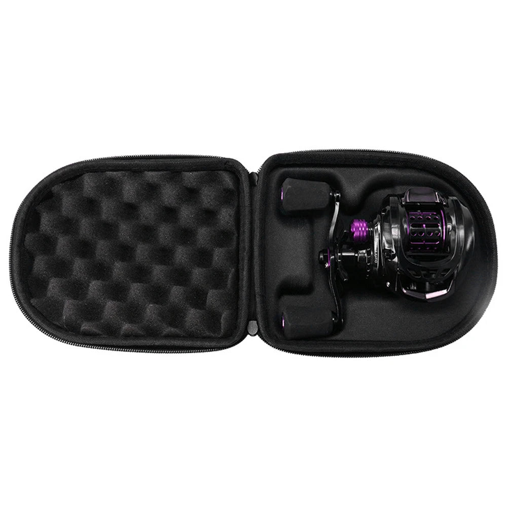 Fishing Reel Protective Case Water Resistant Hard EVA Box Pouch Built-in Anti-Pressure Sponge Baitcasting Wheel Bag Accessories