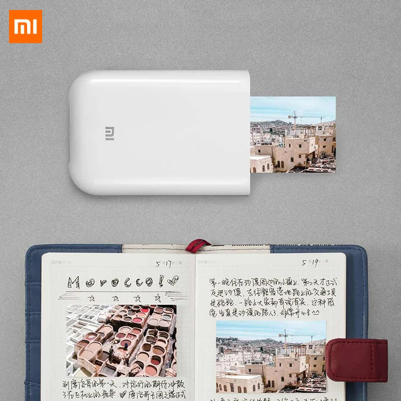 Xiaomi AR Printer 300dpi Portable Photo Mini Pocket With DIY Share 500mAh Picture Printer Pocket Printer Work With Mihome APP