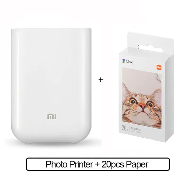 Xiaomi AR Printer 300dpi Portable Photo Mini Pocket With DIY Share 500mAh Picture Printer Pocket Printer Work With Mihome APP