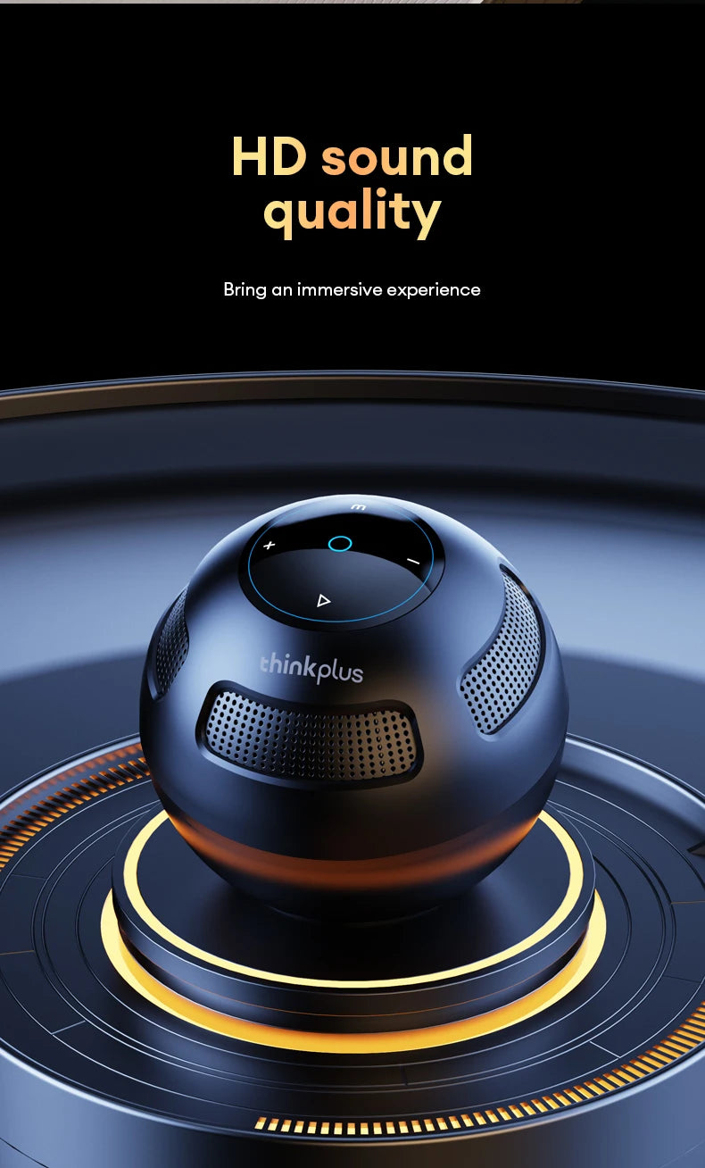 Choice Original Lenovo TS5 Bluetooth V5.3 Speaker Outdoor Long Endurance Loudspeaker Subwoofer Portable Surround Sound Player