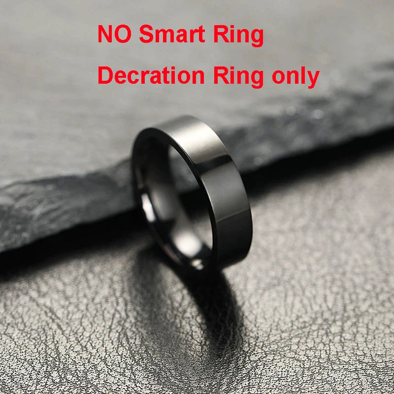 2025 New Smart Ring Men Women, Heart Rate Blood Oxygen and Sleep Monitor Smartring IP68 & 5ATM Waterproof, Multi-sport Mode Ring