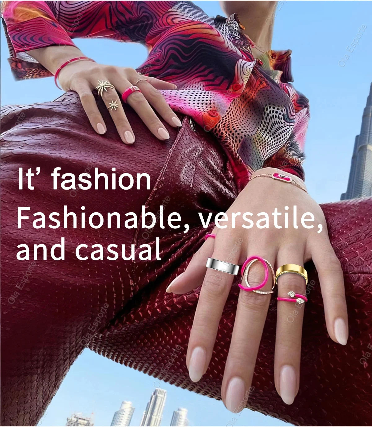 2025 New Smart Ring Men Women, Heart Rate Blood Oxygen and Sleep Monitor Smartring IP68 & 5ATM Waterproof, Multi-sport Mode Ring