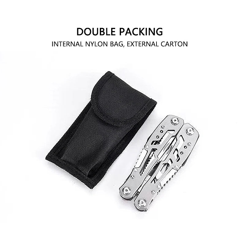Outdoor Folding Multipurpose Tools Camping Portable Stainless Steel EDC Emergency Survival Knife Clamp Hiking Equipment