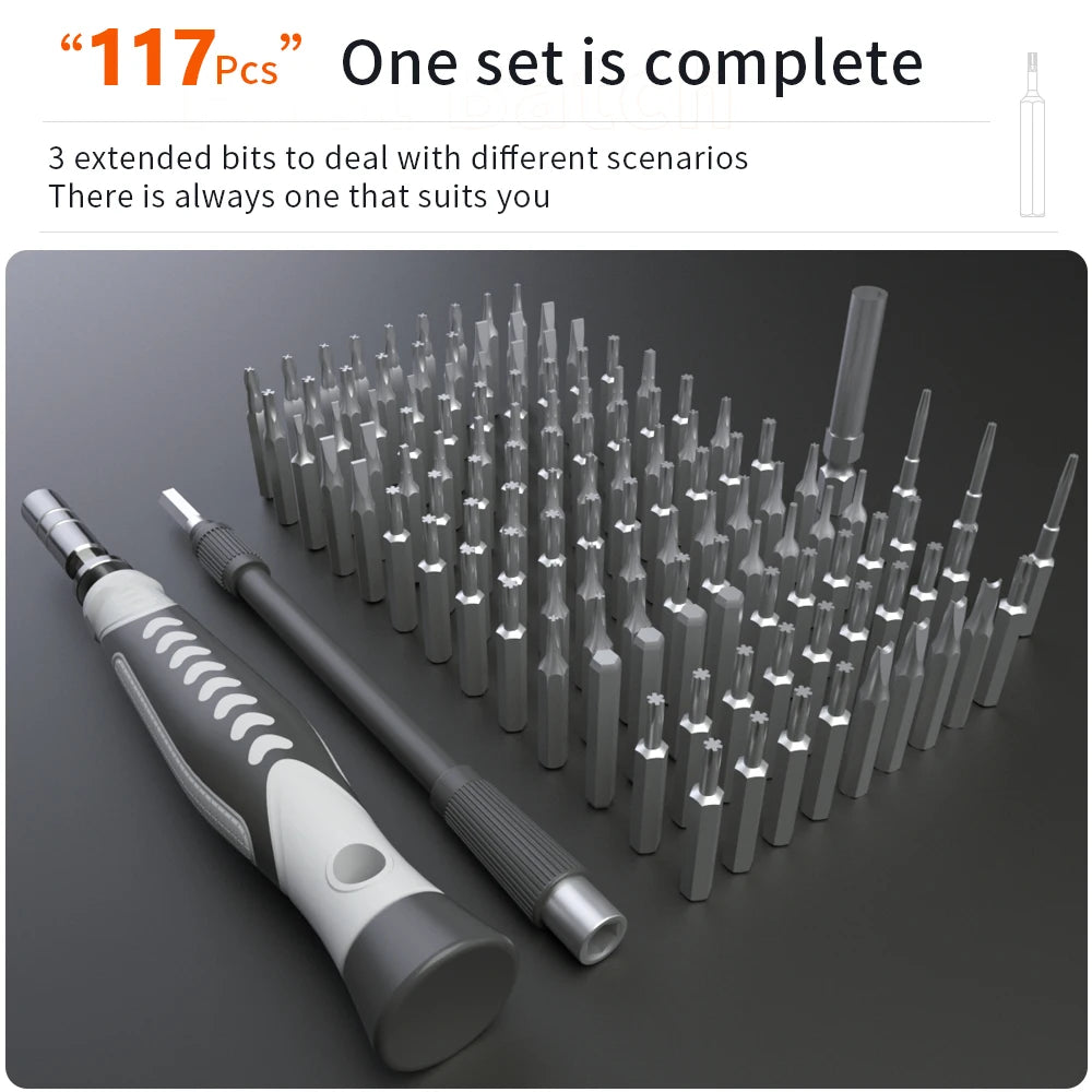 130 in 1 Screwdriver Sets Precision Portable Manual Hand Tool Kits Wireless Cordless Magnetic Small Bits for Xiaomi Phone Repair