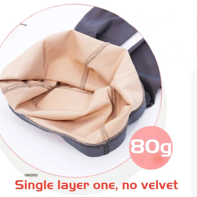 Thick Thermal Stockings Woman Warm Winter Sexy Translucent Velvet Tights Pantyhose Female High Waist Elastic Fleece Tights Women