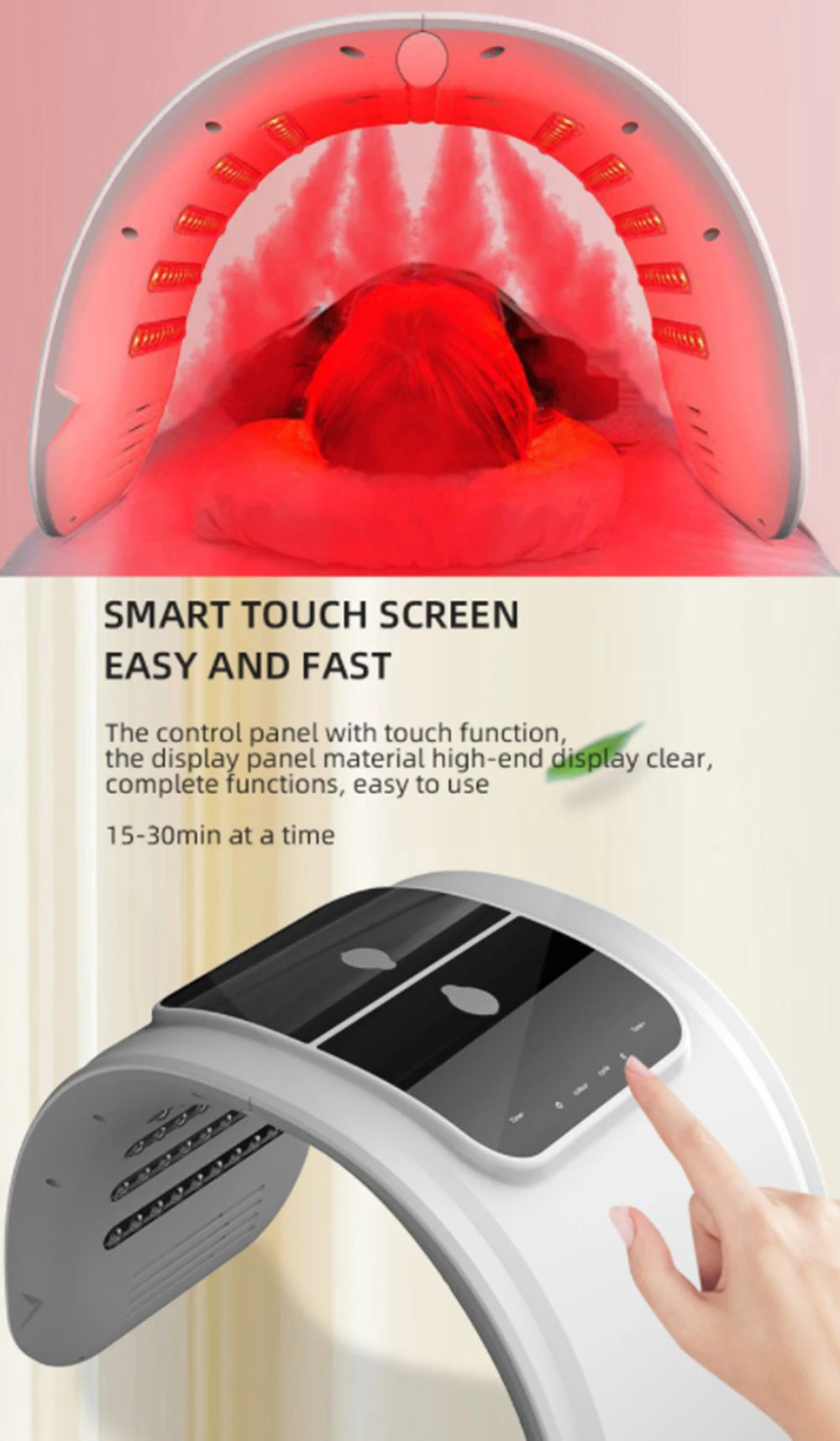 7 Colors LED Face Mask PDT Equipment SPA Facial Spray Device Skin Rejuvenation Light Facial Body Beauty Machines For Skin Care