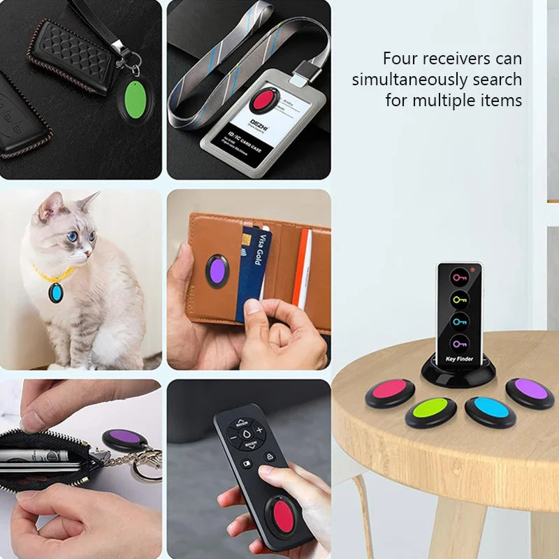 New 4-in-1 Wireless Key Finder Home Anti-loss Devices Mobile Phone Finders Multi Function Key Locator Tracker for Child Pet