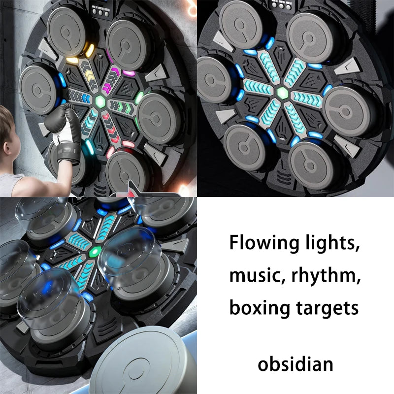Rhythm Box Music Boxing Target Interactive Exercise Equipment with Light Response for Stress Relief And Coordination Training fo