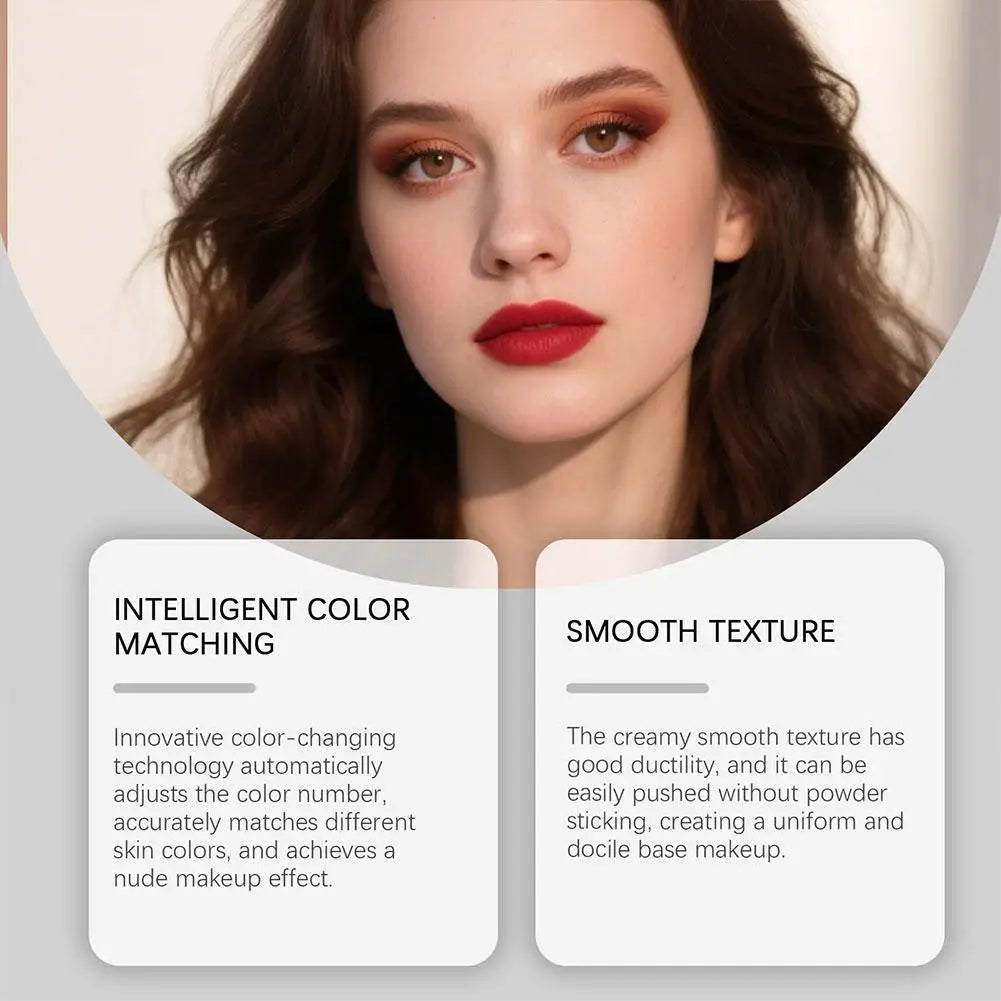 ZEPHOCO 2 in 1 Color Changing Foundation Make-up Stick Long Lasting Moisturizing Makeup High Concealer Power Makeup Korean