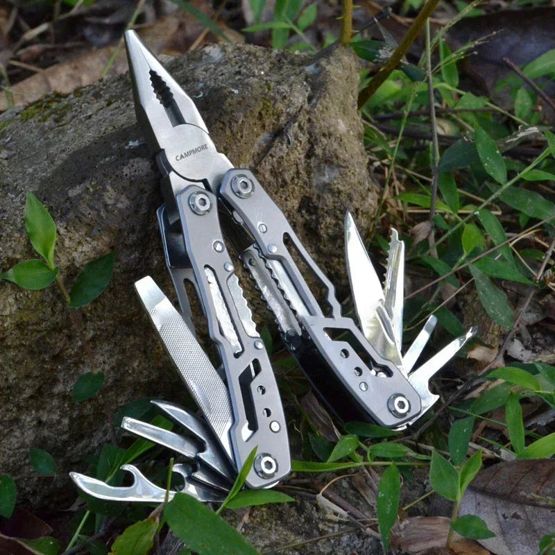 Outdoor Folding Multipurpose Tools Camping Portable Stainless Steel EDC Emergency Survival Knife Clamp Hiking Equipment
