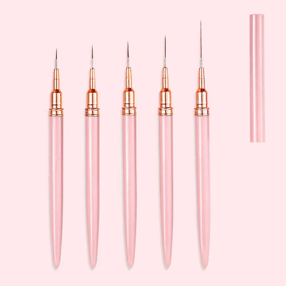 4/6/10Pcs Set Nail Art Stamp Pen DIY Floral Butterfly Nail Graffiti Nail Dotting Tools Polishing Painting Drawing Manicure Tools