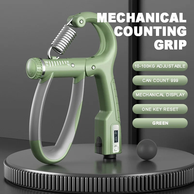 5-60Kg Adjustable Hand Grip Strengthener, Stainless Steel Spring Hand Exerciser For Muscle Building And Injury Recovery