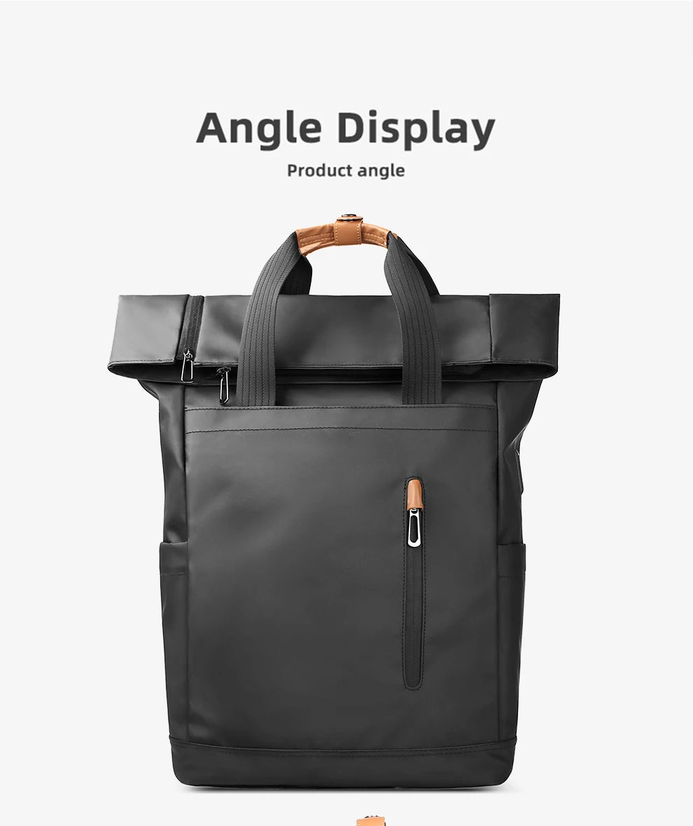 Heroic Knight Travel Men Backpack Multifunction Expandable Laptop Bag USB Port Outdoor Waterproof Hiking Pack For Male Anti-thef