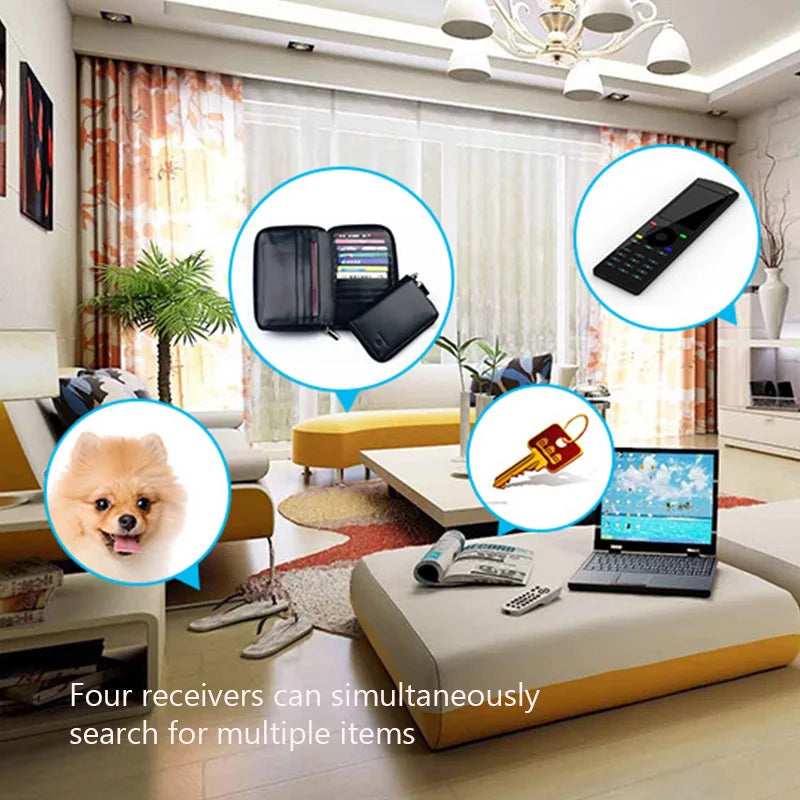 New 4-in-1 Wireless Key Finder Home Anti-loss Devices Mobile Phone Finders Multi Function Key Locator Tracker for Child Pet