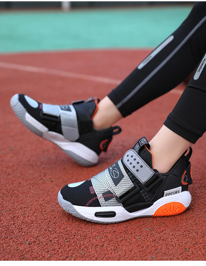 2024 New Children's Basketball Shoes For Boys Girls Non-slip Kids Sport Shoes Lightweight Outdoor Sneakers Trainers Footwear