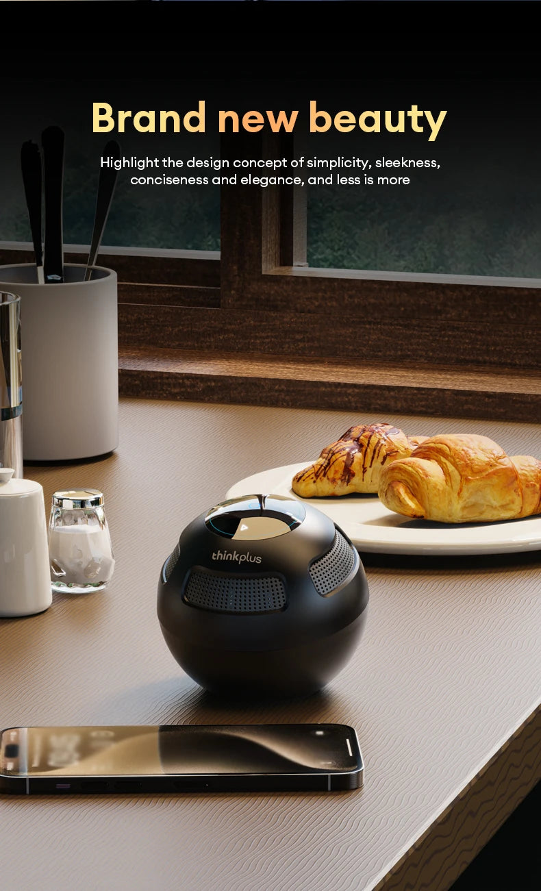 Choice Original Lenovo TS5 Bluetooth V5.3 Speaker Outdoor Long Endurance Loudspeaker Subwoofer Portable Surround Sound Player