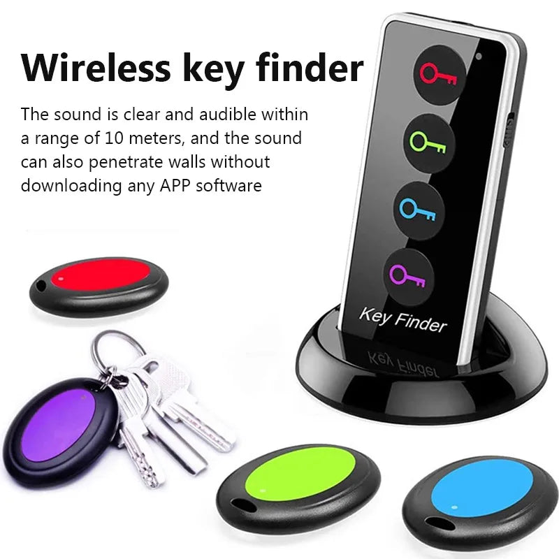 New 4-in-1 Wireless Key Finder Home Anti-loss Devices Mobile Phone Finders Multi Function Key Locator Tracker for Child Pet