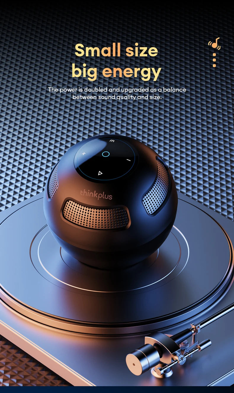 Choice Original Lenovo TS5 Bluetooth V5.3 Speaker Outdoor Long Endurance Loudspeaker Subwoofer Portable Surround Sound Player