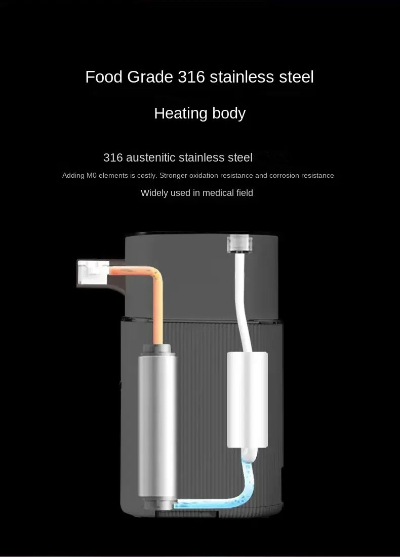 3s Instant Hot Water Dispenser,Baby Bottle Formula Dispenser,Bottled Water Dispenser,Water Warmer for Travel,Temperature Control