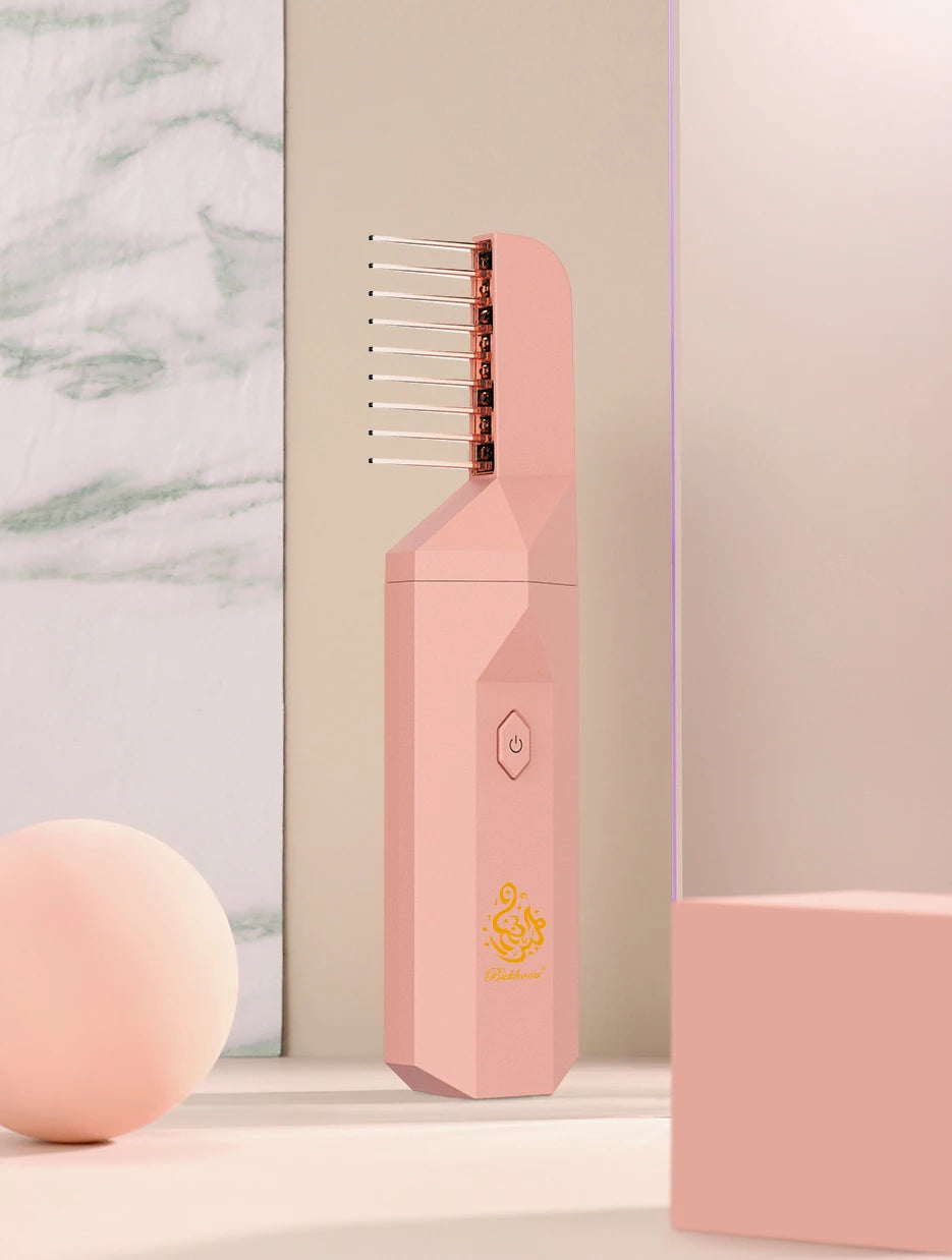 Bukhoon Original B26 Arabic Electronic Hair Incense Burner Mubkhar Portable Comb USB Bakhoor Censer Ramadan Muslim