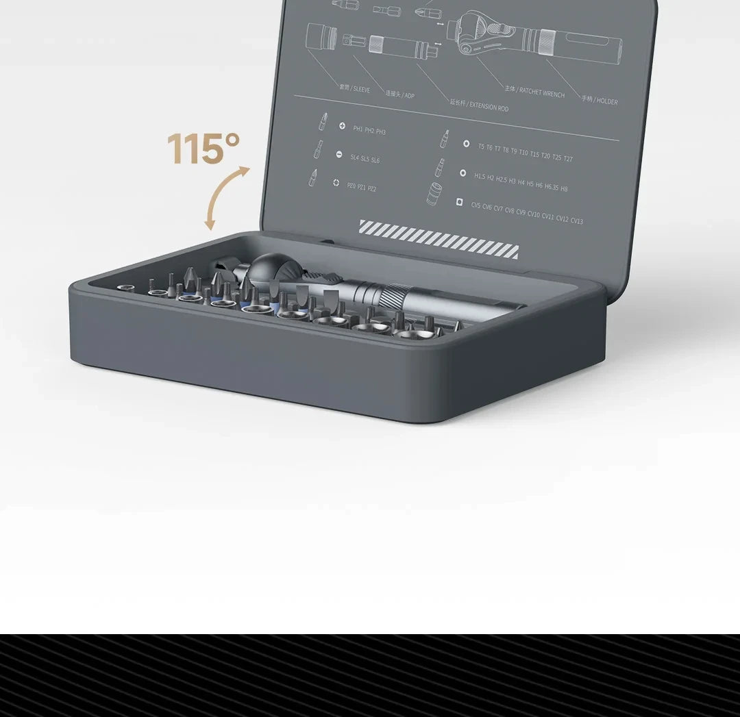 Atuman Magnetic Ratchet Screwdriver Set 40 in 1 Portable Precision Repair Tool Kit for Furniture Computer Bicycle