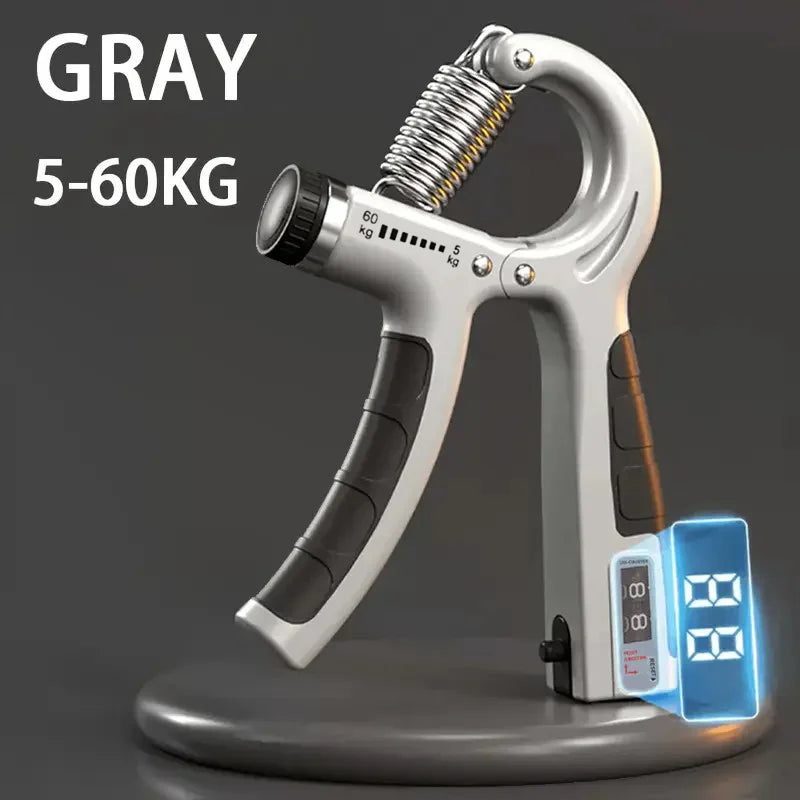 5-60Kg Adjustable Hand Grip Strengthener, Stainless Steel Spring Hand Exerciser For Muscle Building And Injury Recovery