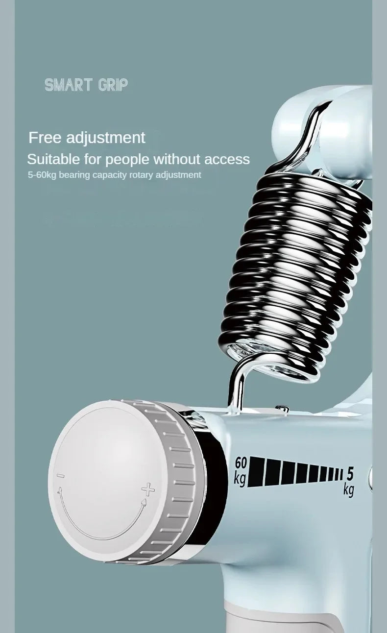 5-60Kg Adjustable Hand Grip Strengthener, Stainless Steel Spring Hand Exerciser For Muscle Building And Injury Recovery