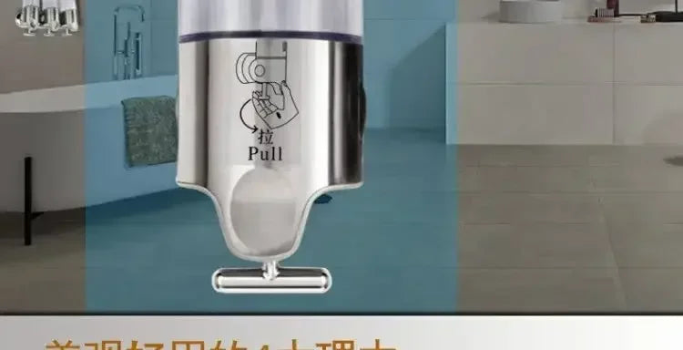 Soap Dispenser Wall-Mounted Large-Capacity Shower Gel Box Bathroom Hand Washer Transparent