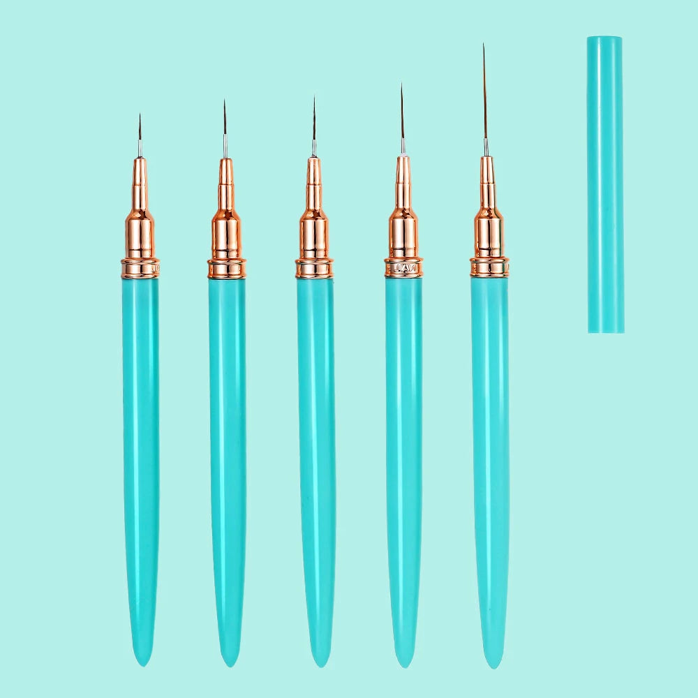 4/6/10Pcs Set Nail Art Stamp Pen DIY Floral Butterfly Nail Graffiti Nail Dotting Tools Polishing Painting Drawing Manicure Tools