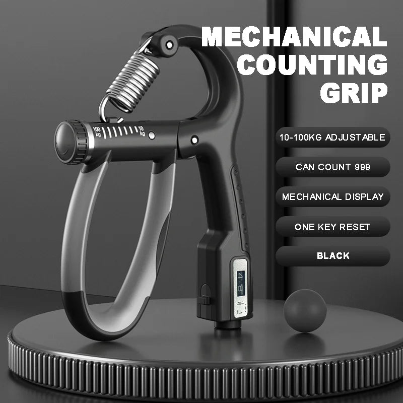 5-60Kg Adjustable Hand Grip Strengthener, Stainless Steel Spring Hand Exerciser For Muscle Building And Injury Recovery