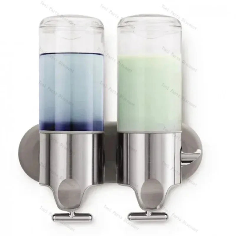 Soap Dispenser Wall-Mounted Large-Capacity Shower Gel Box Bathroom Hand Washer Transparent