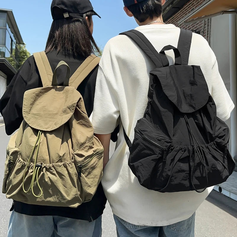 Men's folding backpack, suitable for hiking, traveling, and outdoor exploration, with large capacity for easy storage