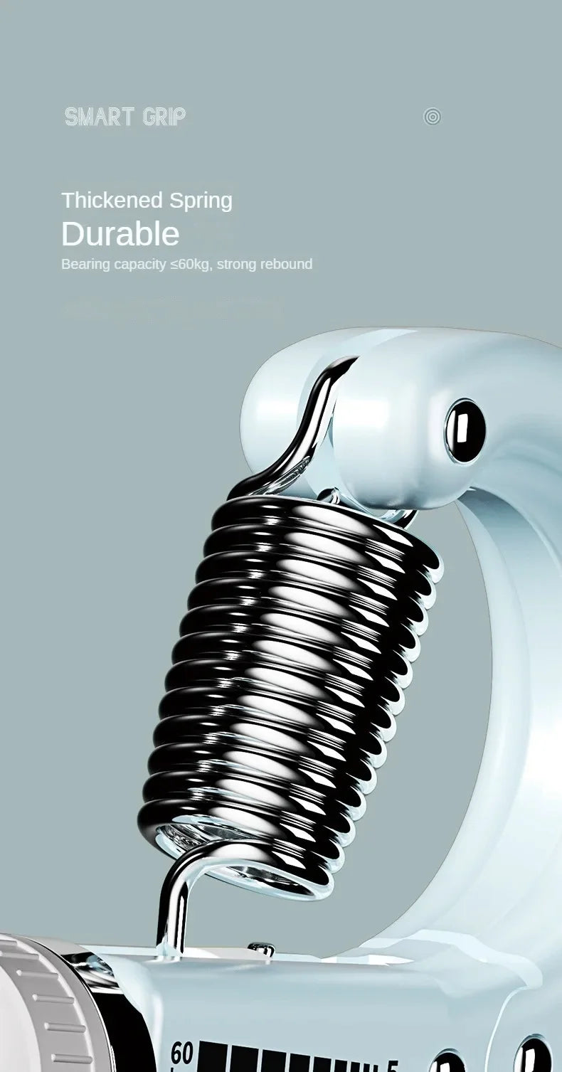 5-60Kg Adjustable Hand Grip Strengthener, Stainless Steel Spring Hand Exerciser For Muscle Building And Injury Recovery