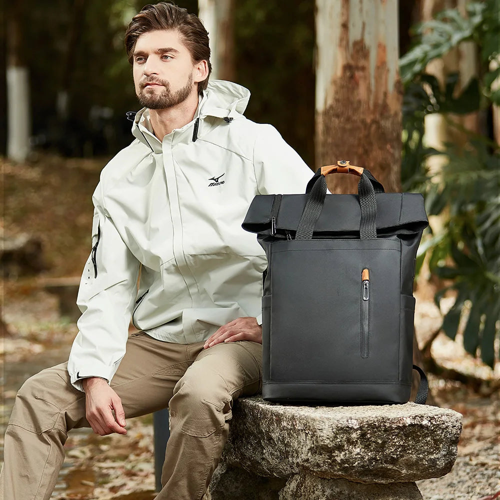 Heroic Knight Travel Men Backpack Multifunction Expandable Laptop Bag USB Port Outdoor Waterproof Hiking Pack For Male Anti-thef