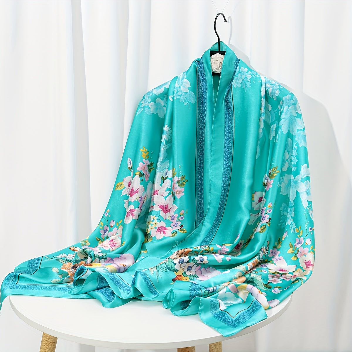 35.4"×70.9" Elegant Landscape Print Scarf Shawl - Windproof, Trendy, and Versatile Outdoor Wrap for Women - Stylish Hijab, Perfect for Any Occasion