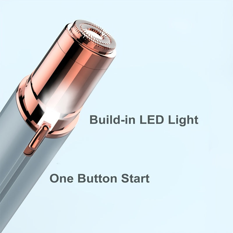 Conduroma Facial Hair Remover & Painless Shaver - USB- Epilation Razor for Women & Men, Face, Body, Bikini, Mustache, Eyebrow, Lip & Chin Trimmer, At- Hair Removal Device (USB Rechargeable)