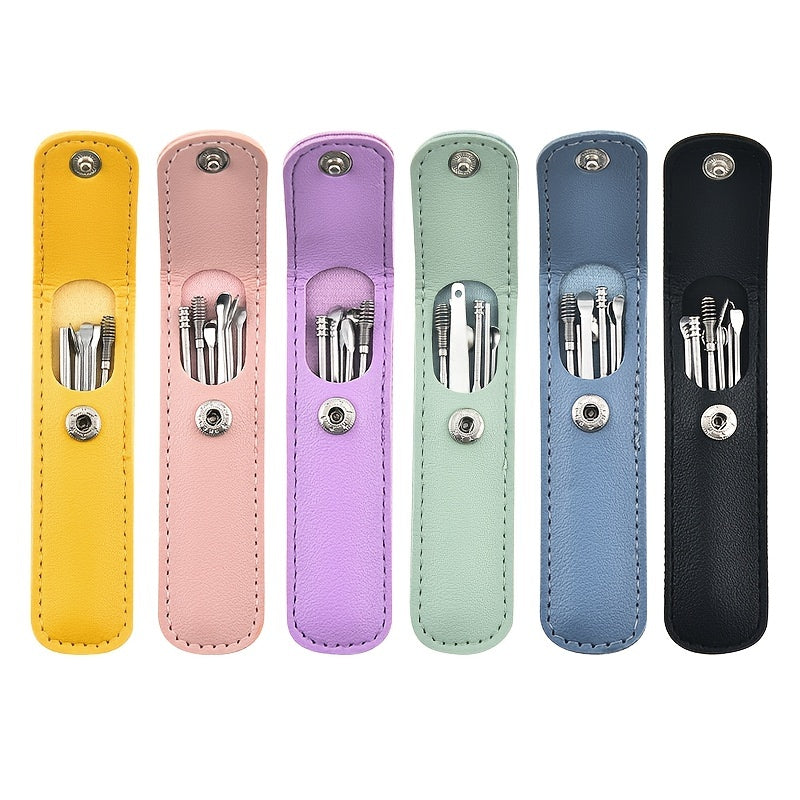 6pcs Spiral Spring Ear Cleaning Kit with Soft & Sturdy Ear Spoon & Probe Tools