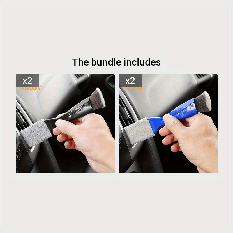 Effortlessly Clean Your Car's Interior with this Soft Brush Air Conditioner Cleaning Tool - Soft Bristles - For All Car Models - Suitable for Regular Car Maintenance - Great Gift for Car Enthusiasts