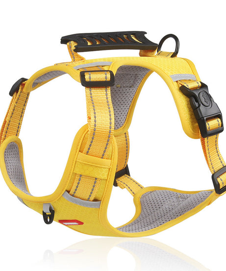 Adjustable No-Pull Pet Harness for Dogs and Cats - Soft Padded Harness with Easy Control Handle for Large Breeds - Prevents Choking and Pulling - Comfortable and Secure Fit