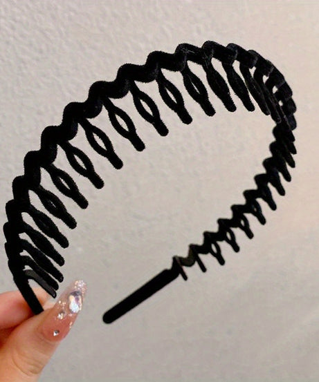 Hair Clip Frosted Color Headband Women's Non-slip Band Teeth Simple Pressure Headband Face Headband Hair Accessories