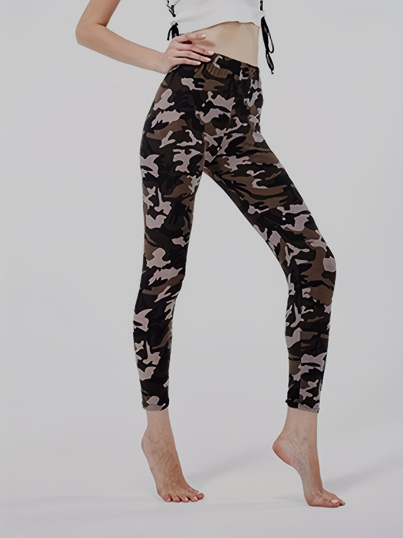 [Floral Leggings] High Waist Floral Printed Women's Leggings | Casual Sweatpants Pants