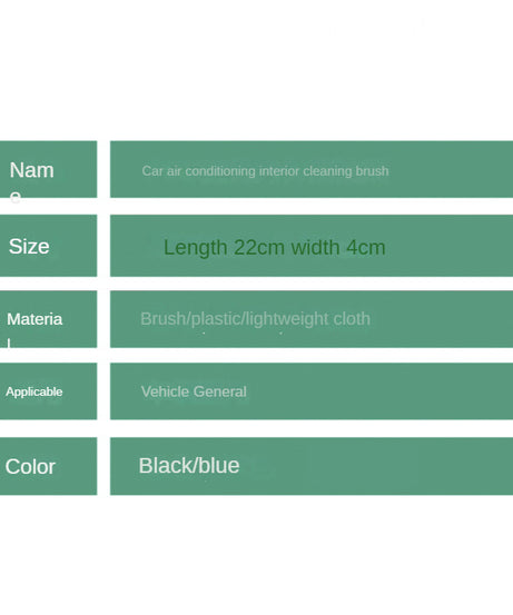 Effortlessly Clean Your Car's Interior with this Soft Brush Air Conditioner Cleaning Tool -  Soft Bristles - For All Car Models - Suitable for Regular Car Maintenance - Great Gift for Car Enthusiasts